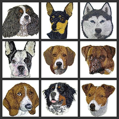 דיוקנאות פנים עם כלבים בהתאמה אישית מדהימה [בולדוג-2 צרפתי] בהתאמה אישית וייחודית] ברזל רקום על